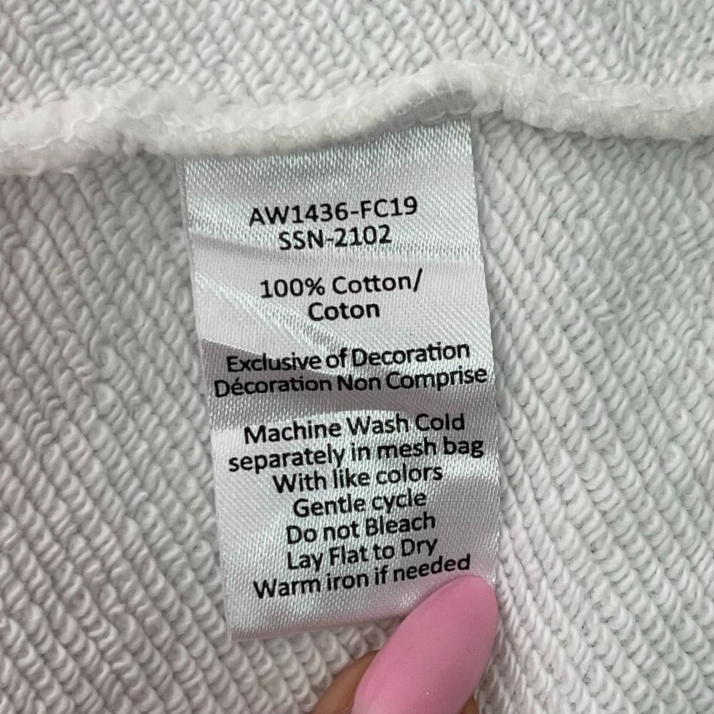 NWT ATM Women's Grey White Anthony Thomas Melillo French Terry Sweatshirt XS - Picture 7 of 10